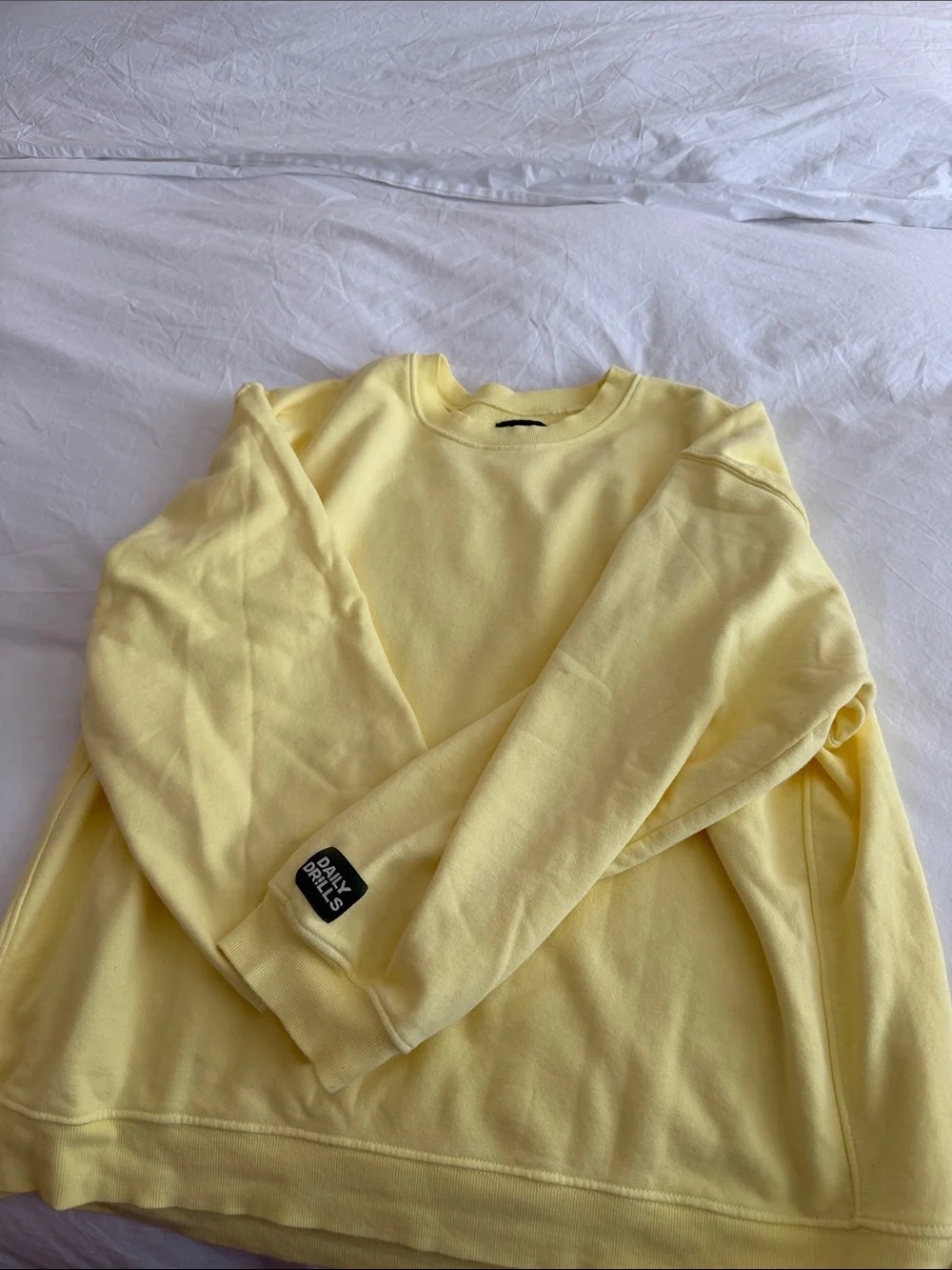 Daily Drills Unisex Oversized Crew- Lemonade